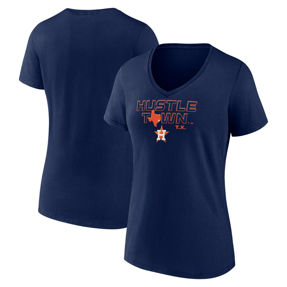 Houston Astros Women's Hustle Town V-Neck T-Shirt - MLB T-shirts