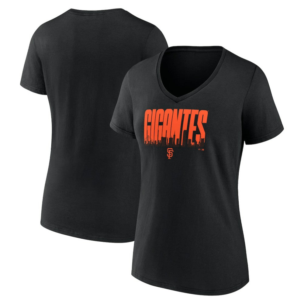 San Francisco Giants Women's Gigantes V-Neck T-Shirt - MLB T-shirts
