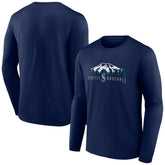 Seattle Mariners Mountains Long Sleeve T-Shirt - MLB T-shirts