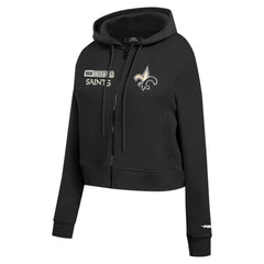 New Orleans Saints Pro Standard Women's Split Logo Full-Zip Hoodie | NFL Outlet