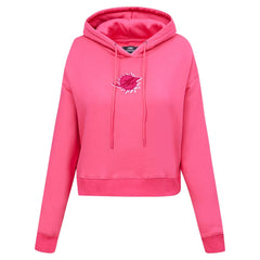 Miami Dolphins Pro Standard Women's Triple Pink Cropped Fleece Pullover Hoodie | NFL Online