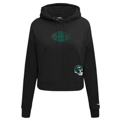 New York Jets Pro Standard Women's Jeweled Cropped Pullover Hoodie | NFL Discount