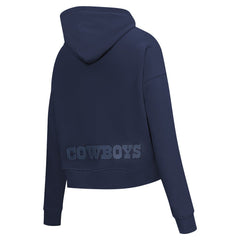 Dallas Cowboys Pro Standard Women's Jeweled Cropped Pullover Hoodie | NFL New