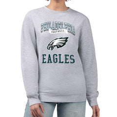 Philadelphia Eagles G-III 4Her by Carl Banks Women's Team Logo Graphic Tri-Blend Pullover Sweatshirt | NFL Discount