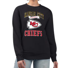 Kansas City Chiefs G-III 4Her by Carl Banks Women's Team Logo Graphic Tri-Blend Pullover Sweatshirt | NFL Discount