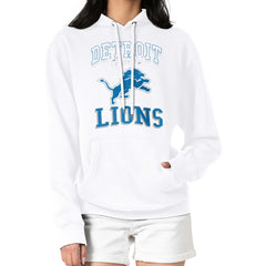 Detroit Lions G-III 4Her by Carl Banks Women's Team Logo Graphic Fleece Tri-Blend Pullover Hoodie | NFL On sale