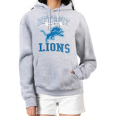 Detroit Lions G-III 4Her by Carl Banks Women's Team Logo Graphic Fleece Tri-Blend Pullover Hoodie | NFL US