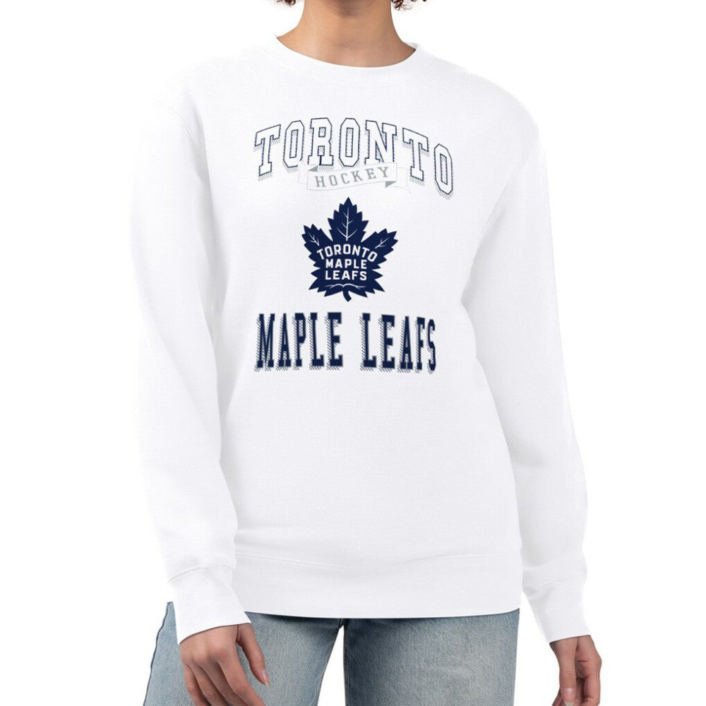 Toronto Maple Leafs G-III 4Her by Carl Banks Women's Team Logo Tri-Blend Fleece Pullover Sweatshirt - NHL Sweatshirts