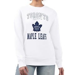 Toronto Maple Leafs G-III 4Her by Carl Banks Women's Team Logo Tri-Blend Fleece Pullover Sweatshirt - NHL Sweatshirts