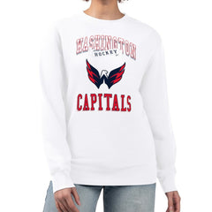 Washington Capitals G-III 4Her by Carl Banks Women's Team Logo Tri-Blend Fleece Pullover Sweatshirt - NHL Sweatshirts