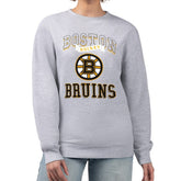 Boston Bruins G-III 4Her by Carl Banks Women's Team Logo Tri-Blend Fleece Pullover Sweatshirt - NHL Sweatshirts