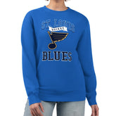 St. Louis Blues G-III 4Her by Carl Banks Women's Team Logo Tri-Blend Fleece Pullover Sweatshirt - NHL Sweatshirts