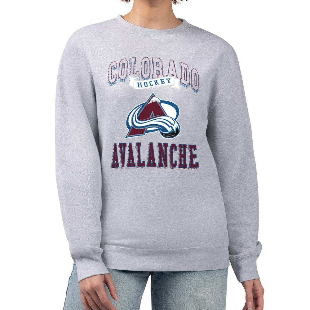 Colorado Avalanche G-III 4Her by Carl Banks Women's Team Logo Tri-Blend Fleece Pullover Sweatshirt - NHL Sweatshirts