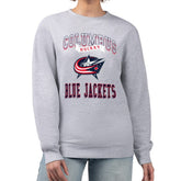 Columbus Blue Jackets G-III 4Her by Carl Banks Women's Team Logo Tri-Blend Fleece Pullover Sweatshirt - NHL Sweatshirts