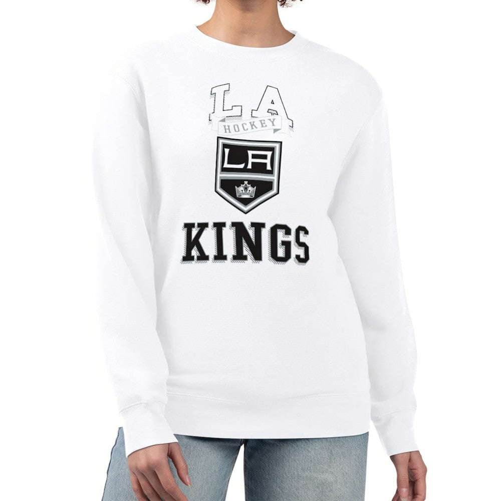 Los Angeles Kings G-III 4Her by Carl Banks Women's Team Logo Tri-Blend Fleece Pullover Sweatshirt - NHL Sweatshirts