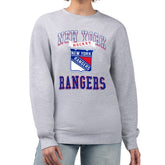 New York Rangers G-III 4Her by Carl Banks Women's Team Logo Tri-Blend Fleece Pullover Sweatshirt - NHL Sweatshirts