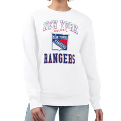 New York Rangers G-III 4Her by Carl Banks Women's Team Logo Tri-Blend Fleece Pullover Sweatshirt - NHL Sweatshirts