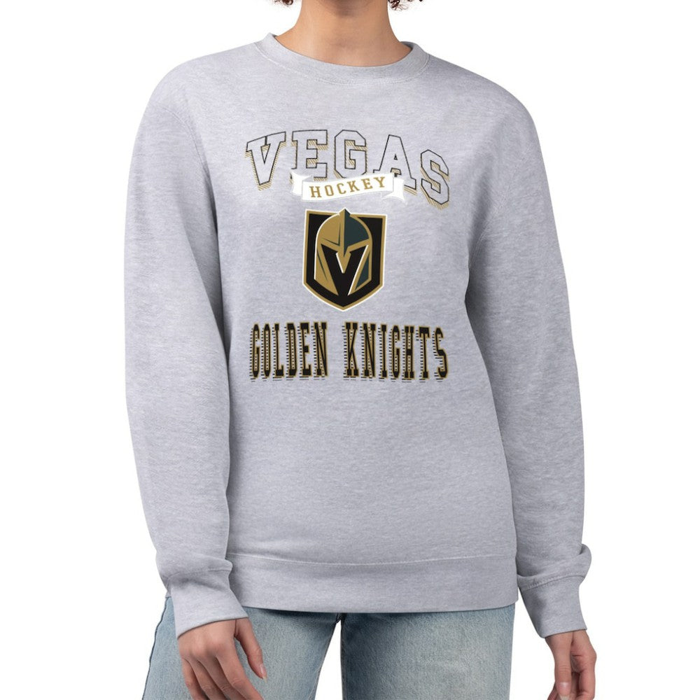 Vegas Golden Knights G-III 4Her by Carl Banks Women's Team Logo Tri-Blend Fleece Pullover Sweatshirt - NHL Sweatshirts