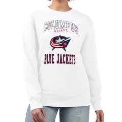 Columbus Blue Jackets G-III 4Her by Carl Banks Women's Team Logo Tri-Blend Fleece Pullover Sweatshirt - NHL Sweatshirts