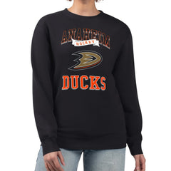 Anaheim Ducks G-III 4Her by Carl Banks Women's Team Logo Tri-Blend Fleece Pullover Sweatshirt - NHL Sweatshirts
