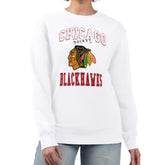 Chicago Blackhawks G-III 4Her by Carl Banks Women's Team Logo Tri-Blend Fleece Pullover Sweatshirt - NHL Sweatshirts