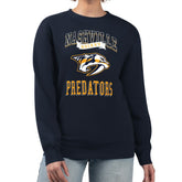 Nashville Predators G-III 4Her by Carl Banks Women's Team Logo Tri-Blend Fleece Pullover Sweatshirt - NHL Sweatshirts