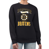 Boston Bruins G-III 4Her by Carl Banks Women's Team Logo Tri-Blend Fleece Pullover Sweatshirt - NHL Sweatshirts
