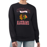 Chicago Blackhawks G-III 4Her by Carl Banks Women's Team Logo Tri-Blend Fleece Pullover Sweatshirt - NHL Sweatshirts