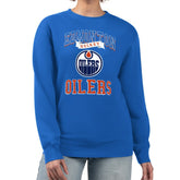 Edmonton Oilers G-III 4Her by Carl Banks Women's Team Logo Tri-Blend Fleece Pullover Sweatshirt - NHL Sweatshirts