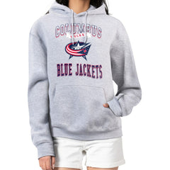 Columbus Blue Jackets G-III 4Her by Carl Banks Women's Team Logo Tri-Blend Fleece Pullover Hoodie - NHL Hoodies