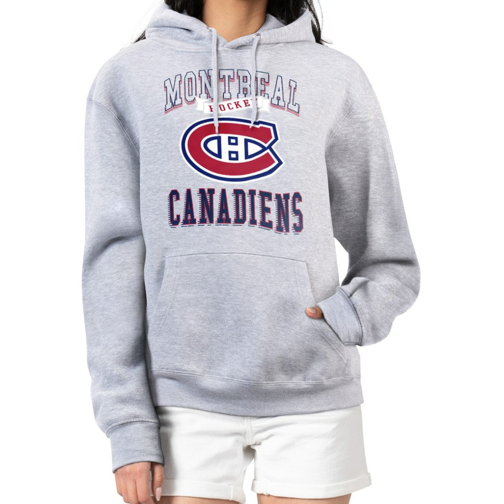 Montreal Canadiens G-III 4Her by Carl Banks Women's Team Logo Tri-Blend Fleece Pullover Hoodie - NHL Hoodies