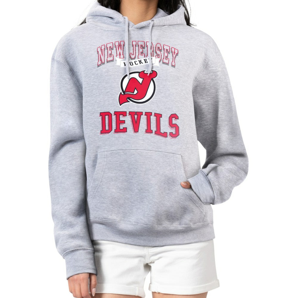 New Jersey Devils G-III 4Her by Carl Banks Women's Team Logo Tri-Blend Fleece Pullover Hoodie - NHL Jerseys