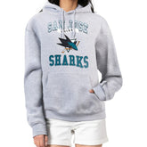San Jose Sharks G-III 4Her by Carl Banks Women's Team Logo Tri-Blend Fleece Pullover Hoodie - NHL Hoodies