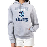 Seattle Kraken G-III 4Her by Carl Banks Women's Team Logo Tri-Blend Fleece Pullover Hoodie - NHL Hoodies