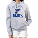 St. Louis Blues G-III 4Her by Carl Banks Women's Team Logo Tri-Blend Fleece Pullover Hoodie - NHL Hoodies