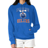 Edmonton Oilers G-III 4Her by Carl Banks Women's Team Logo Tri-Blend Fleece Pullover Hoodie - NHL Hoodies