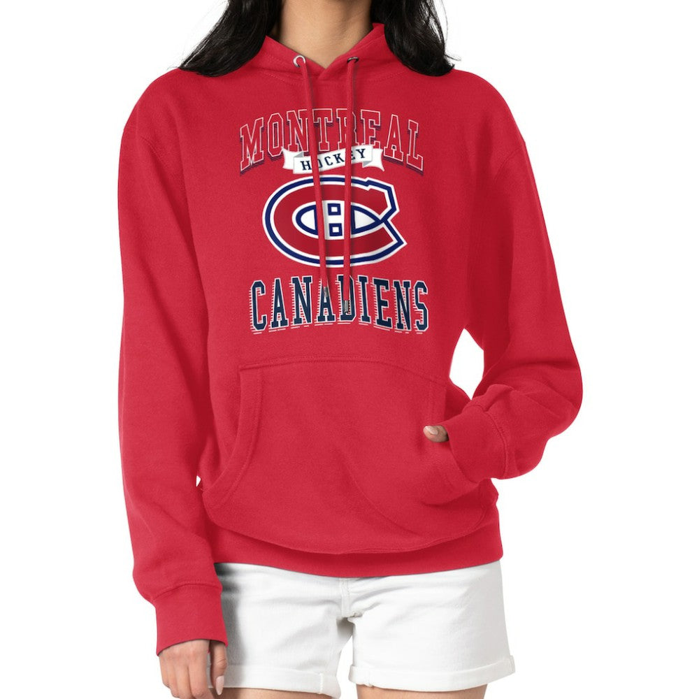 Montreal Canadiens G-III 4Her by Carl Banks Women's Team Logo Tri-Blend Fleece Pullover Hoodie - NHL Hoodies