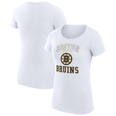 Boston Bruins G-III 4Her by Carl Banks Women's Super-Slim Fit Lightweight Team Logo Graphic T-Shirt - NHL T-shirts