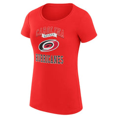 Carolina Hurricanes G-III 4Her by Carl Banks Women's Super-Slim Fit Lightweight Team Logo Graphic T-Shirt - NHL T-shirts