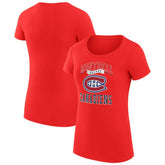 Montreal Canadiens G-III 4Her by Carl Banks Women's Super-Slim Fit Lightweight Team Logo Graphic T-Shirt - NHL T-shirts