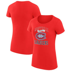 Montreal Canadiens G-III 4Her by Carl Banks Women's Super-Slim Fit Lightweight Team Logo Graphic T-Shirt - NHL T-shirts