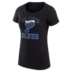 St. Louis Blues G-III 4Her by Carl Banks Women's Super-Slim Fit Lightweight Team Logo Graphic T-Shirt - NHL T-shirts