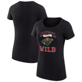 Minnesota Wild G-III 4Her by Carl Banks Women's Super-Slim Fit Lightweight Team Logo Graphic T-Shirt - NHL T-shirts