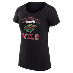 Minnesota Wild G-III 4Her by Carl Banks Women's Super-Slim Fit Lightweight Team Logo Graphic T-Shirt - NHL T-shirts