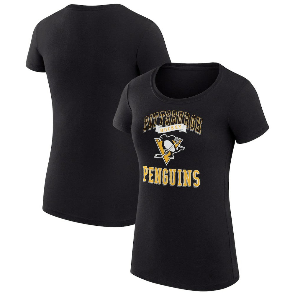 Pittsburgh Penguins G-III 4Her by Carl Banks Women's Super-Slim Fit Lightweight Team Logo Graphic T-Shirt - NHL T-shirts