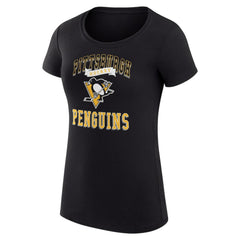 Pittsburgh Penguins G-III 4Her by Carl Banks Women's Super-Slim Fit Lightweight Team Logo Graphic T-Shirt - NHL T-shirts