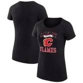 Calgary Flames G-III 4Her by Carl Banks Women's Super-Slim Fit Lightweight Team Logo Graphic T-Shirt - NHL T-shirts