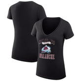 Colorado Avalanche G-III 4Her by Carl Banks Women's Super-Slim Fit Lightweight Team Logo Graphic V-Neck T-Shirt - NHL T-shirts
