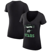 Dallas Stars G-III 4Her by Carl Banks Women's Super-Slim Fit Lightweight Team Logo Graphic V-Neck T-Shirt - NHL T-shirts
