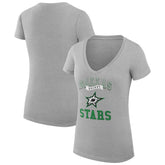 Dallas Stars G-III 4Her by Carl Banks Women's Super-Slim Fit Lightweight Team Logo Graphic V-Neck T-Shirt - NHL T-shirts